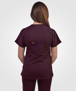 Çıtçıtlı Likralı Takım Koyu Mürdüm - XXL