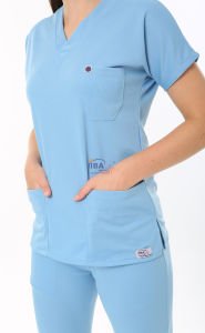 i-Sportive V Yaka Takım Alice Mavisi - XL