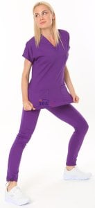 i-Sportive V Yaka Takım Patlıcan Moru - XL