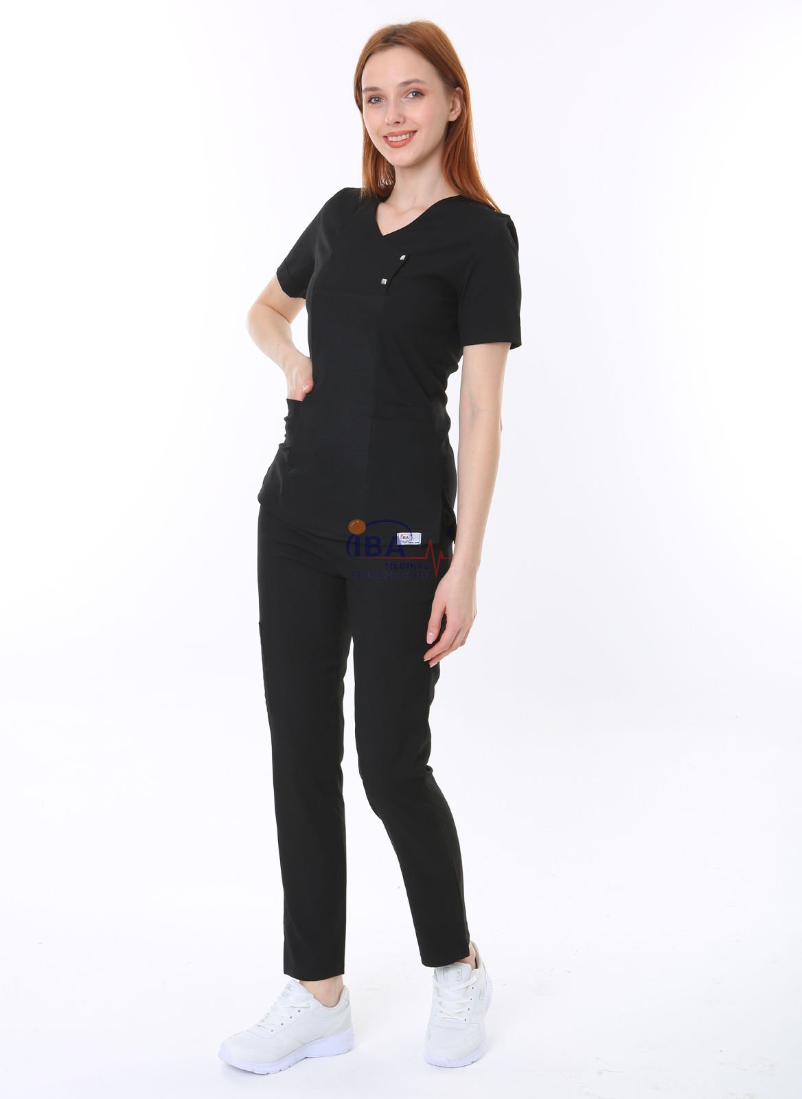 İ-Modern Çıtçıtlı Likralı Takım (Ribanalı) Siyah - M