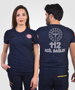 COMFORT V Yaka 112 T-Shirt Lacivert - XXS