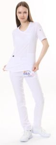i-Soft Likralı Takım (SLIM FIT) XS - 38 Beden - Beyaz