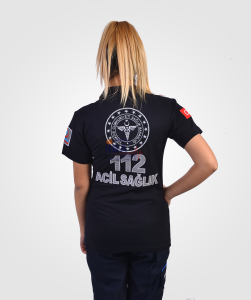 112 Lakost Kısa Kol T-Shirt (Lacivert) XL