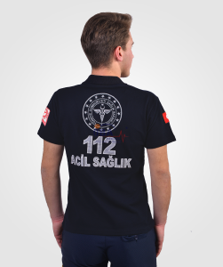 112 Lakost Kısa Kol T-Shirt (Lacivert) XXL