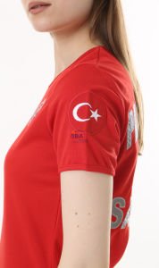 İ-SPORTİVE V Yaka Kısa Kol Paramedik Spor T-Shirt S - Kırmızı