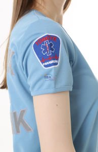 İ-SPORTİVE V Yaka Kısa Kol Paramedik Spor T-Shirt 3XL - Alice Mavisi
