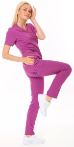 i-Soft Likralı Takım (SLIM FIT) Açık Mürdüm - XXS - 36 Beden