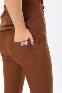 i-Soft Likralı Takım (SLIM FIT) Kahverengi - 3XL - 54/56 Beden