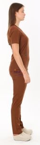 i-Soft Likralı Takım (SLIM FIT) Kahverengi - M - 42 Beden