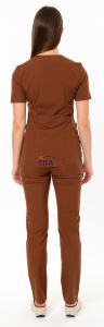 i-Soft Likralı Takım (SLIM FIT) Kahverengi - XS - 38 Beden