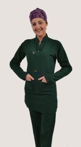 i-Soft Tesettür Likralı Takım Avcı Yeşili - XL - 46/48 Beden