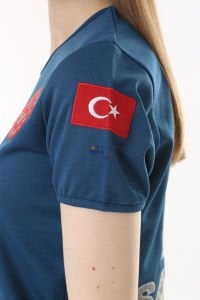 İ-SPORTİVE V Yaka Kısa Kol Acil Sağlık Spor T-Shirt 3XL - petrol mavisi (indigo)