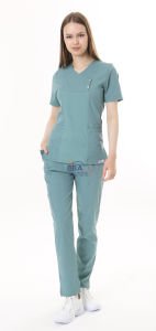 İ-Modern Çıtçıtlı Likralı Takım (Ribanalı) XL - Çağla Yeşili