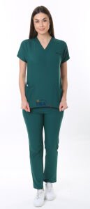 İ-Platinum Viskon Likralı Takım Avcı Yeşili - M - 42 Beden