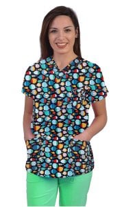 Balıklar Terikoton Desenli Üst S