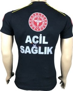 Yeni 112 Lacivert Penye Koton V Yaka T-Shirt