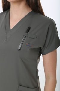 İ-Platinum Viskon Likralı Takım Haki - L - 44 Beden