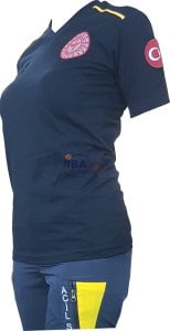 Yeni 112 Lacivert Penye Koton V Yaka T-Shirt 3XL