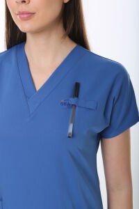 İ-Platinum Viskon Likralı Takım Petrol Mavisi - L - 44 Beden