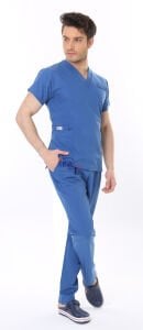 İ-Platinum Viskon Likralı Takım Petrol Mavisi - M - 42 Beden