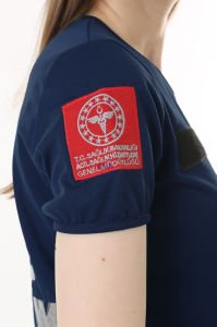 İ-SPORTİVE V Yaka Kısa Kol Acil Sağlık Spor T-Shirt XL - Lacivert