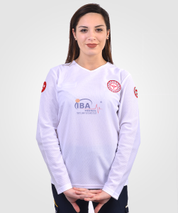COMFORT V Yaka UZUN KOL T-Shirt Beyaz - XL