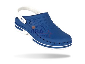 Wock Clog07 Beyaz Saks Mavi Terlik