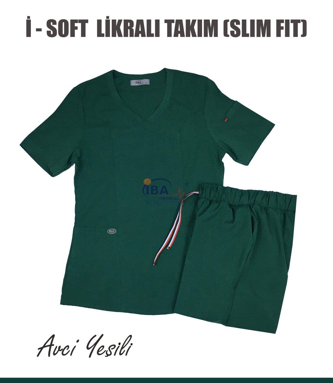 i-Soft Likralı Takım (SLIM FIT) Avcı Yeşili - 3XL - 54/56 Beden