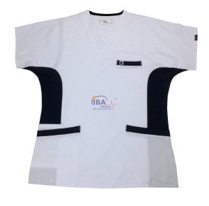 Esnek Yan Panelli Alpaka Tek Üst Beyaz - XL