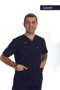 Cerrahi Yaka Takım (Unisex) Lacivert - XXS - 36 Beden