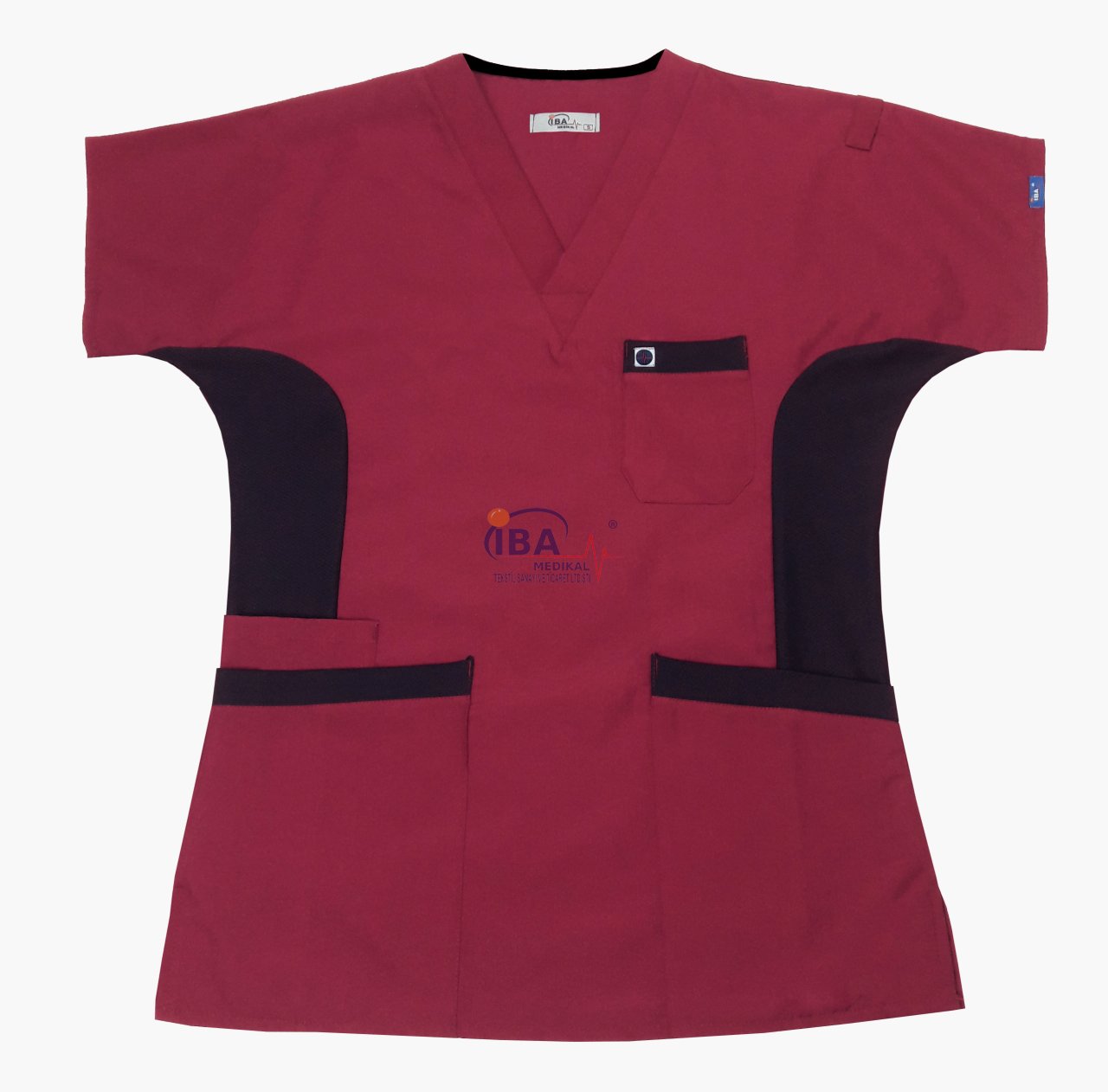 Esnek Yan Panelli Alpaka Tek Üst Bordo - M