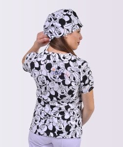 Mickey Mouse Terikoton Üst Desenli