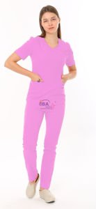 i-Soft Likralı Takım (SLIM FIT) Pembe (Pınk) - XS - 38 Beden