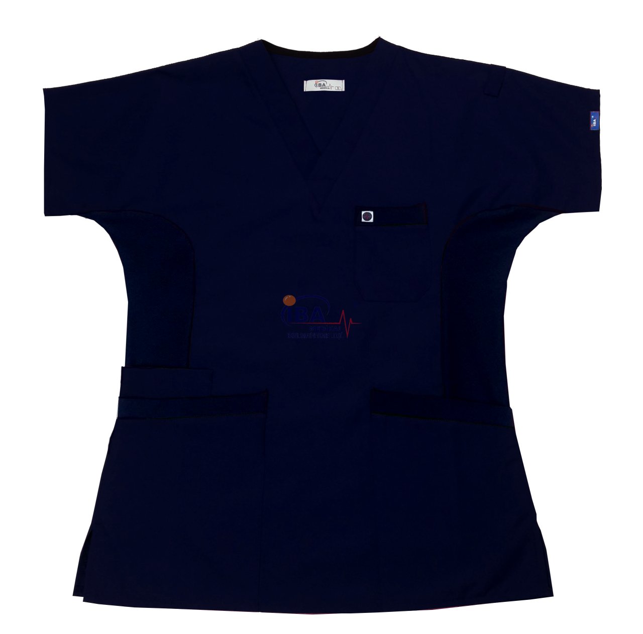 Esnek Yan Panelli Alpaka Tek Üst Lacivert - XL