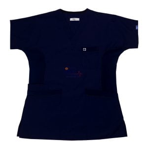 Esnek Yan Panelli Alpaka Tek Üst Lacivert - XS