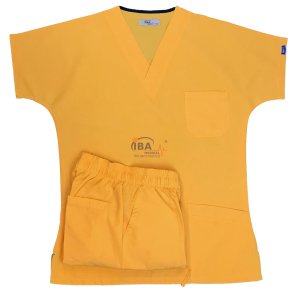 V Yaka Takım (Unisex) Hardal - XXL - 50/52 Beden