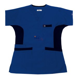 Esnek Yan Panelli Alpaka Tek Üst Saks Mavi - XL