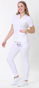 Jogger Likralı Takım (Ribanalı ) Beyaz - XS - 38 Beden