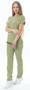 İ-Platinum Viskon Likralı Takım Çağla Yeşili - XS - 38 Beden