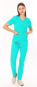 i-Soft Likralı Takım (SLIM FIT) Su Yeşili - XS - 38 Beden