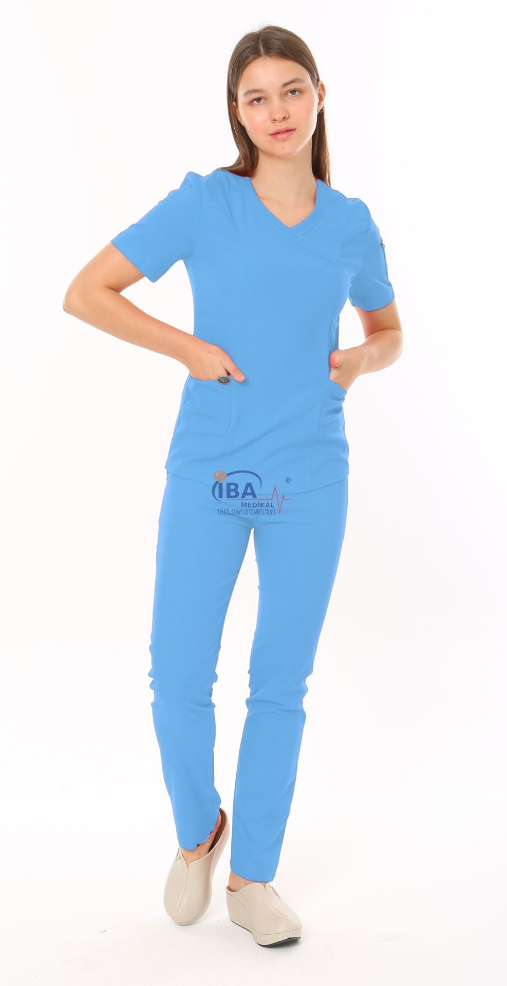 i-Soft Likralı Takım (SLIM FIT) Açık Mavi - M - 42 Beden