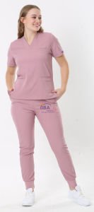 Jogger Likralı Takım (Ribanalı ) Pudra - XL - 46/48 Beden