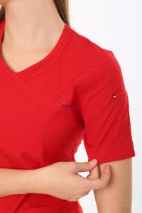 i-Soft Likralı Takım (SLIM FIT) Kırmızı - 3XL - 54/56 Beden