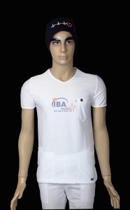 Comfort Sport V Yaka Spor Takım Beyaz - XXS