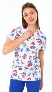 Şirin Baba  Terikoton Desenli Üst