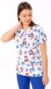 Şirin Baba  Terikoton Desenli Üst