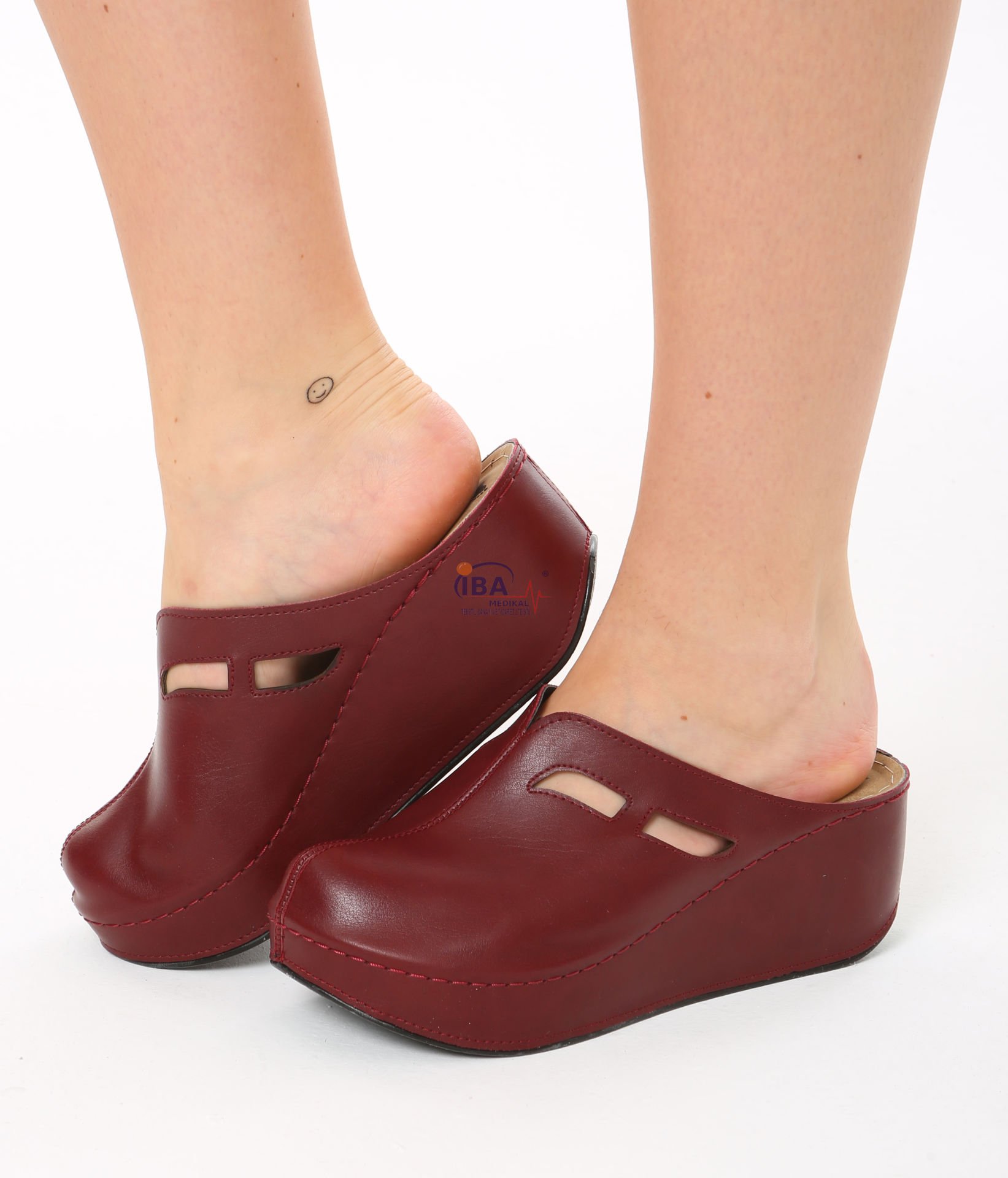 Damla Platform Taban Terlik 37 - Bordo