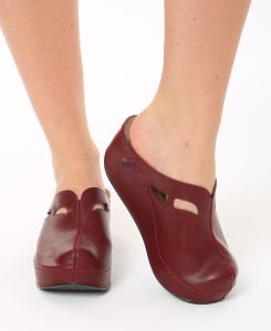Damla Platform Taban Terlik 40 - Bordo