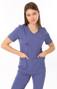 i-Soft Likralı Takım (SLIM FIT) Fırtına Mavisi - XXS - 36 Beden