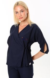 Kelebek Likralı Takım Lacivert - XL - 46/48 Beden